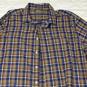 Daniel Cremieux Plaid Long Sleeve Button-Up Shirt – Men’s XXL